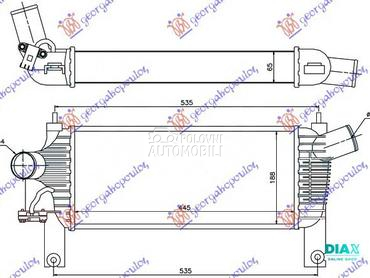HLADNJAK INTERKULERA 2.5 DCI ( za Nissan Pathfinder od 2006. do 2013. god.