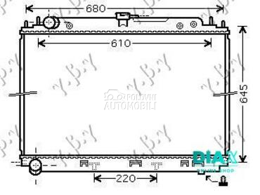 HLADNJAK MOTORA 2.5 TD (60x68. za Nissan Pathfinder od 2006. do 2013. god.