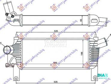 HLADNJAK MOTORA 2.5 TD (AUTO) za Nissan Pathfinder od 2006. do 2013. god.