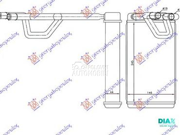 GREJAC KABINE (179x178) za Nissan Murano od 2003. do 2014. god.