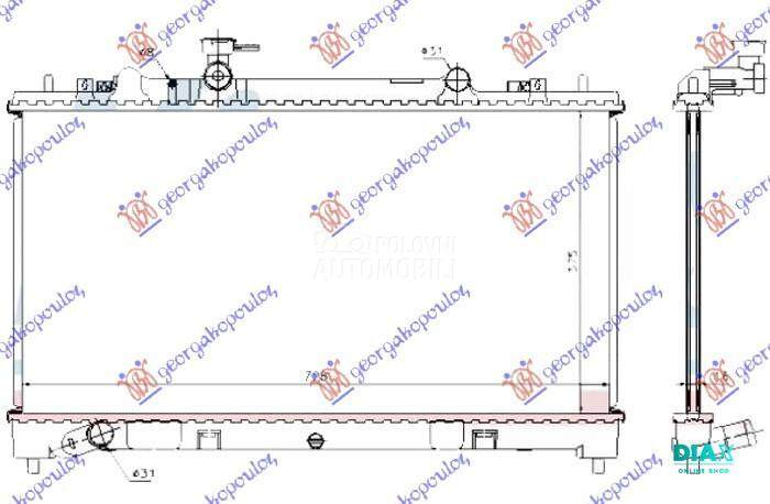HLADNJAK MOTORA 1.8/2.0/2.3 BE
