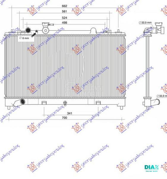 HLADNJAK MOTORA 2.5 BENZIN (MA