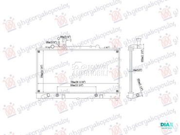 HLADNJAK MOTORA 2.0/2.3 BENZIN za Mazda 6 od 2002. do 2008. god.
