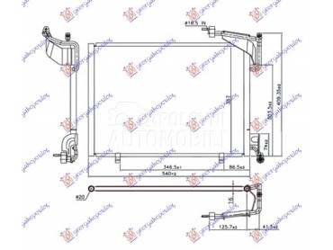 HLADNJAK KLIME 1.0 12v... za Ford Transit Connect za 2013. god.