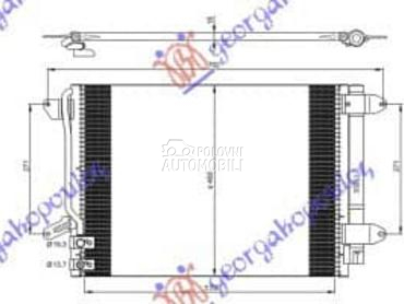 HLADNJAK KLIME BENZIN/DIZEL za Volkswagen Jetta od 2014. do 2018. god.