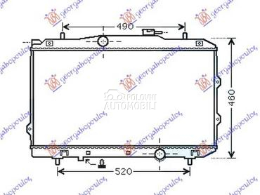 HLADNJAK MOTORA 1.6i/16V... za Kia Cerato od 2004. do 2009. god.