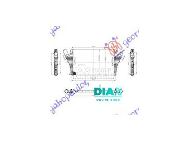 HLADNJAK INTERKULERA 2.0 I16VT za Saab 9-3 od 2007. do 2012. god.