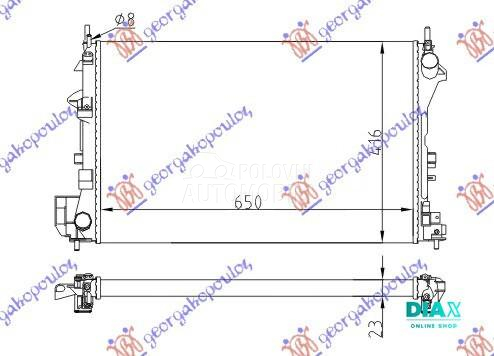 HLADNJAK MOTORA 1.6/18I 16V (6