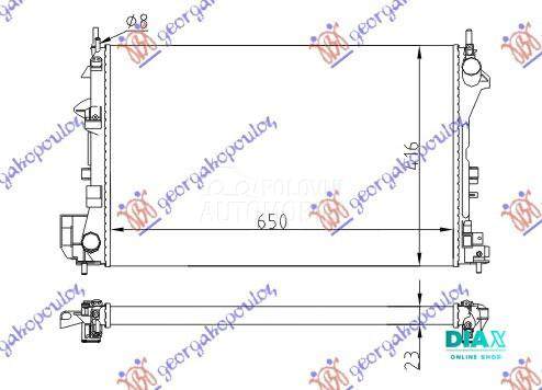 HLADNJAK MOTORA 1.6/18I 16V (6