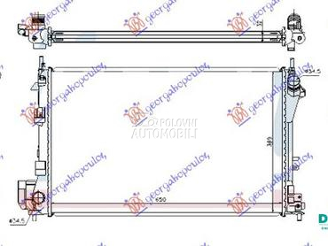 HLADNJAK MOTORA 2.0/2.2/3.2 BE za Fiat Croma od 2005. do 2009. god.