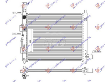 HLADNJAK MOTORA za Kia Picanto od 2017. do 2024. god.