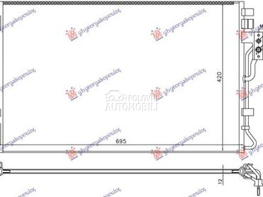 HLADNJAK KLIME 2.4 DIZEL za Kia Sorento od 2009. do 2012. god.
