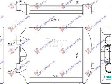 HLADNJAK INTERKULERA 1.8 TURBO za Seat Ibiza od 2002. do 2008. god.