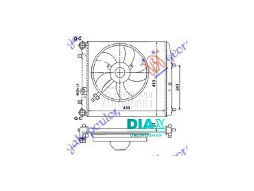 HLADNJAK MOTORA ZA SVE MODELE za Seat Ibiza od 2002. do 2008. god.