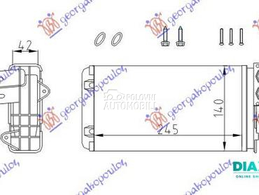 GREJAC KABINE (245x140) (SA 3 za Citroen Xsara Picasso od 1999. do 2007. god.