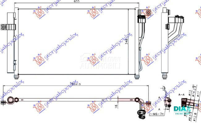 HLADNJAK KLIME 1.4i 1.6i 16V (
