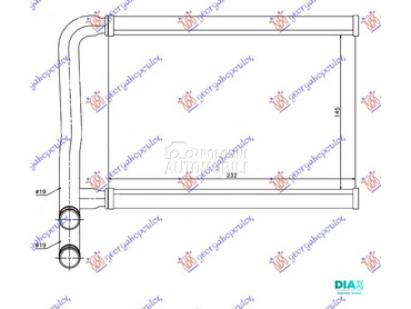 GREJAC KABINE (145x232) za Hyundai Accent od 2006. do 2011. god.