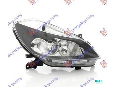 FAR ELEKTRICNI CRNI SA MAGLENK za Renault Clio od 2006. do 2009. god.