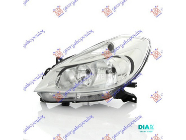 FAR BEZ MAGLENKE HROM (H7/H1) za Renault Clio od 2006. do 2009. god.