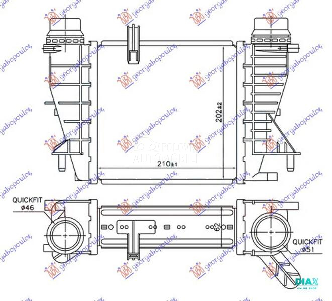 HLADNJAK INTERKULERA 1.5 dCi D