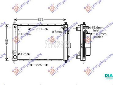 HLADNJAK MOTORA I KLIME 1.4/1. za Renault Modus od 2008. do 2013. god.