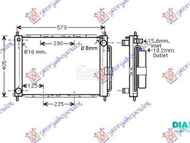 HLADNJAK MOTORA I KLIME 1.2i 8 za Renault Clio od 2006. do 2009. god.