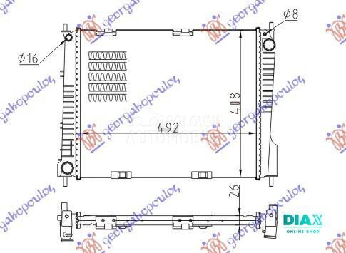 HLADNJAK MOTORA 1.5 DIZEL (49x