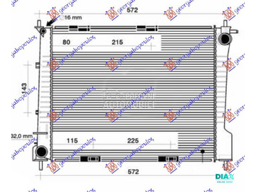 HLADNJAK MOTORA 2.0 BENZIN (MA za Renault Clio od 2006. do 2009. god.