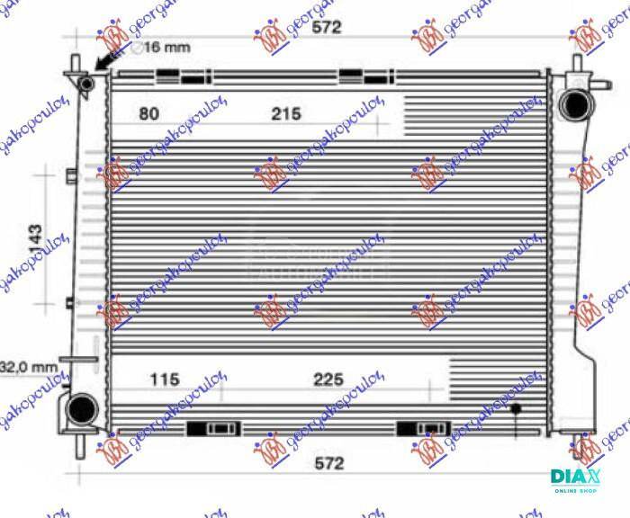 HLADNJAK MOTORA 2.0 BENZIN (MA