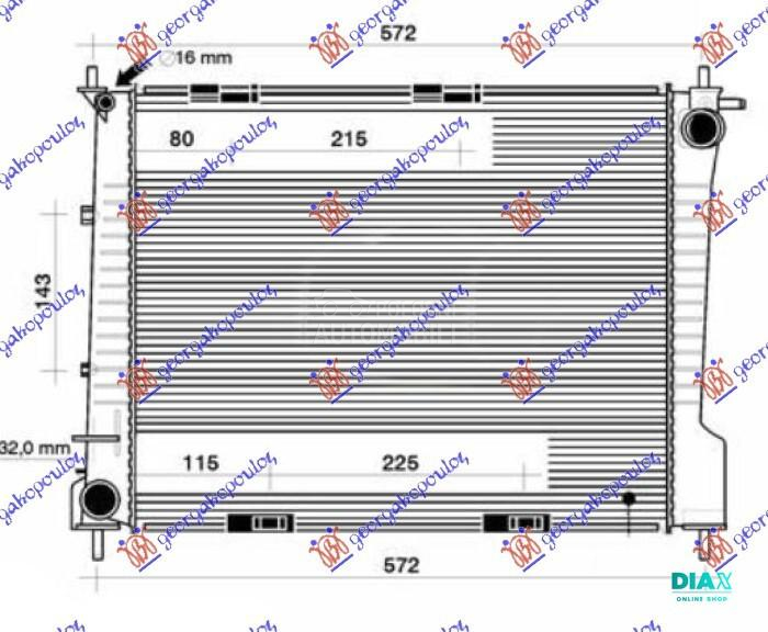 HLADNJAK MOTORA 2.0 BENZIN (MA