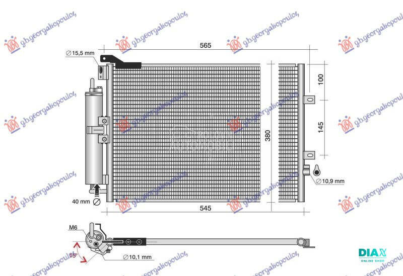 HLADNJAK KLIME BENZIN (510x380