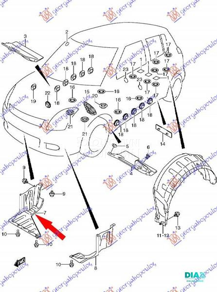 ZASTITA MOTORA PLASTICNA