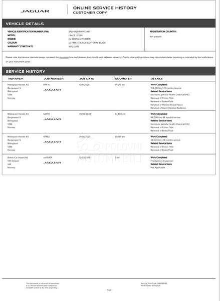 Jaguar I-Pace I-Pace EV400/HSE
