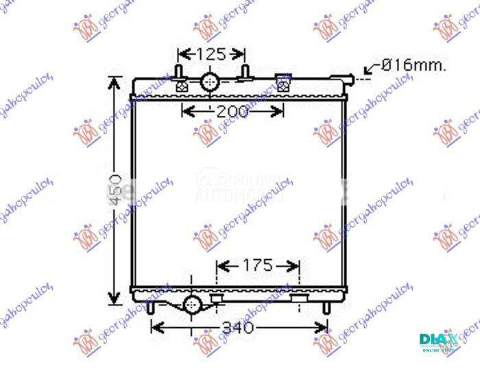 HLADNJAK MOTORA 1.4/1.6 VTi (3