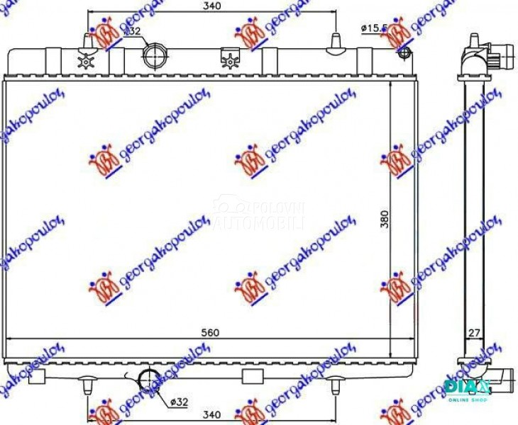HLADNJAK MOTORA BENZIN/DIZEL (