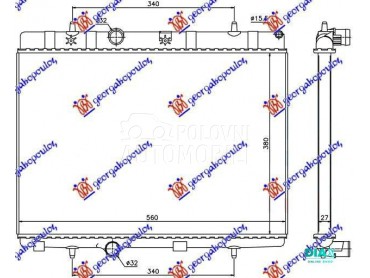 HLADNJAK MOTORA BENZIN/DIZEL ( za Peugeot 2008 od 2013. do 2016. god.