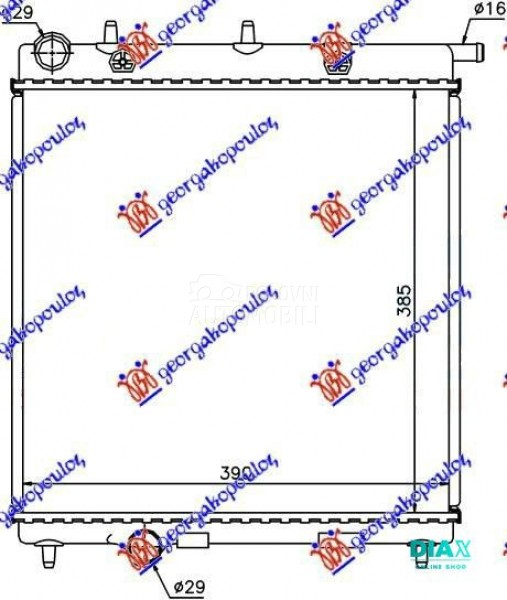 HLADNJAK MOTORA 1.4 DIZEL (38x