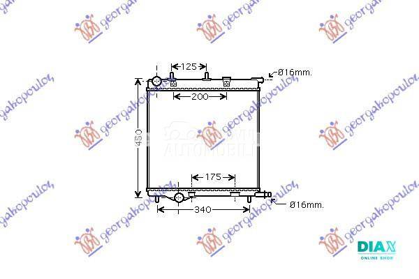 HLADNJAK MOTORA 1.4/1.6cc (38x