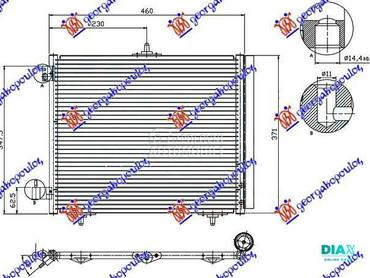 HLADNJAK KLIME BENZIN/DIZEL (4 za Peugeot 2008 od 2013. do 2016. god.