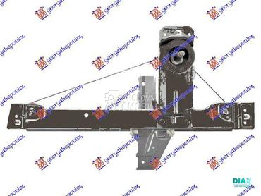 PODIZAC ZADNJEG PROZORA MEHANI za Peugeot 207 od 2006. do 2014. god.