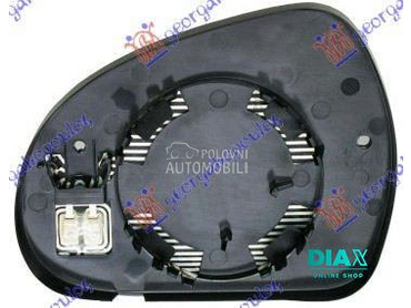 STAKLO RETROVIZORA SA GREJACEM za Peugeot 207 od 2006. do 2014. god.