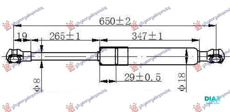AMORTIZER GEPEK VRATA (CC) (63