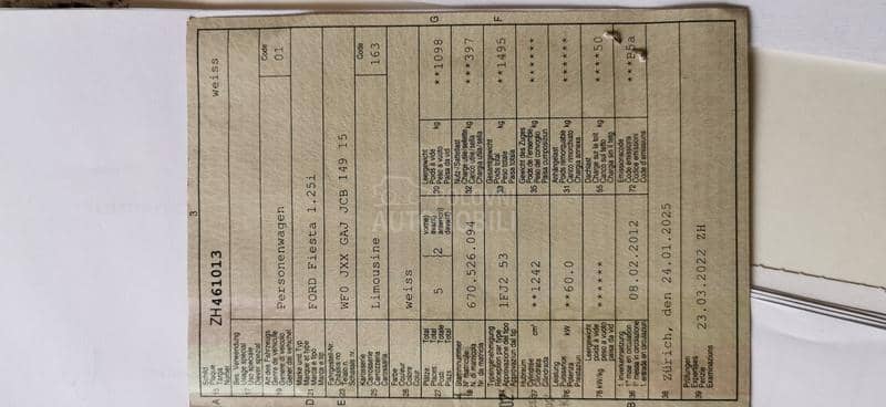 Ford Fiesta FIESTA 1.25i