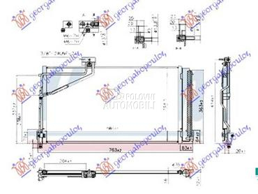 HLADNJAK KLIME ZA SVE MODELSE za Mercedes Benz SLK Klasa od 2004. do 2010. god.