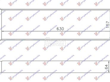 HLADNJAK INTERKULERA 1.9 (AUTO za Renault Scenic od 2003. do 2009. god.