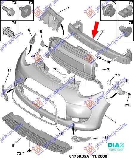 SINA PREDNJEG BRANIKA METALNA