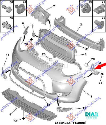 NOSAC PREDNJEG BRANIKA BOCNI P