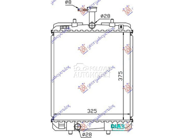 HLADNJAK MOTORA 1.0cc (375x325 za Toyota Aygo od 2006. do 2012. god.