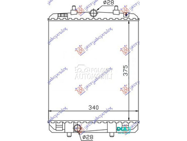 HLADNJAK MOTORA 1.4 HDi (37.4x za Toyota Aygo od 2006. do 2012. god.