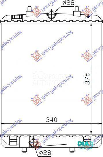 HLADNJAK MOTORA 1.4 HDi (37.4x